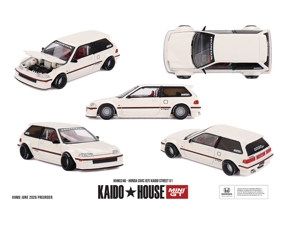 Kaido House x Mini GT 1:64 Honda Civic (EF) Kaido Street V1 – Limited E