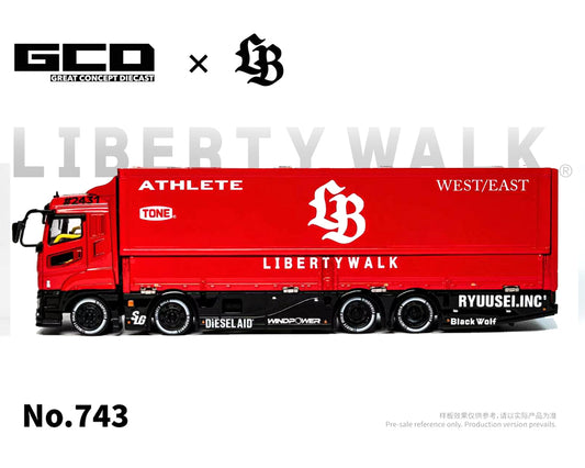 GCD 1:64 LBWK Mitsubishi Fuso Super Great Super Silhouette -Red – Special Edition