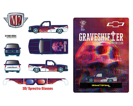 M2 Machines 1:64 1990 Chevrolet C1500 Siverado with 3D Sprectra Glasses – Hobby Exclusive