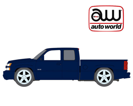Auto World 1:64 2026 Premium Release 2A – 2003 Chevy Silverado SS – Blue –
